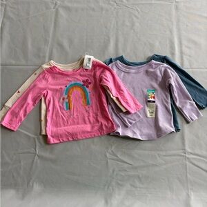Garanimals Pink and Purple Long Sleeve Tees